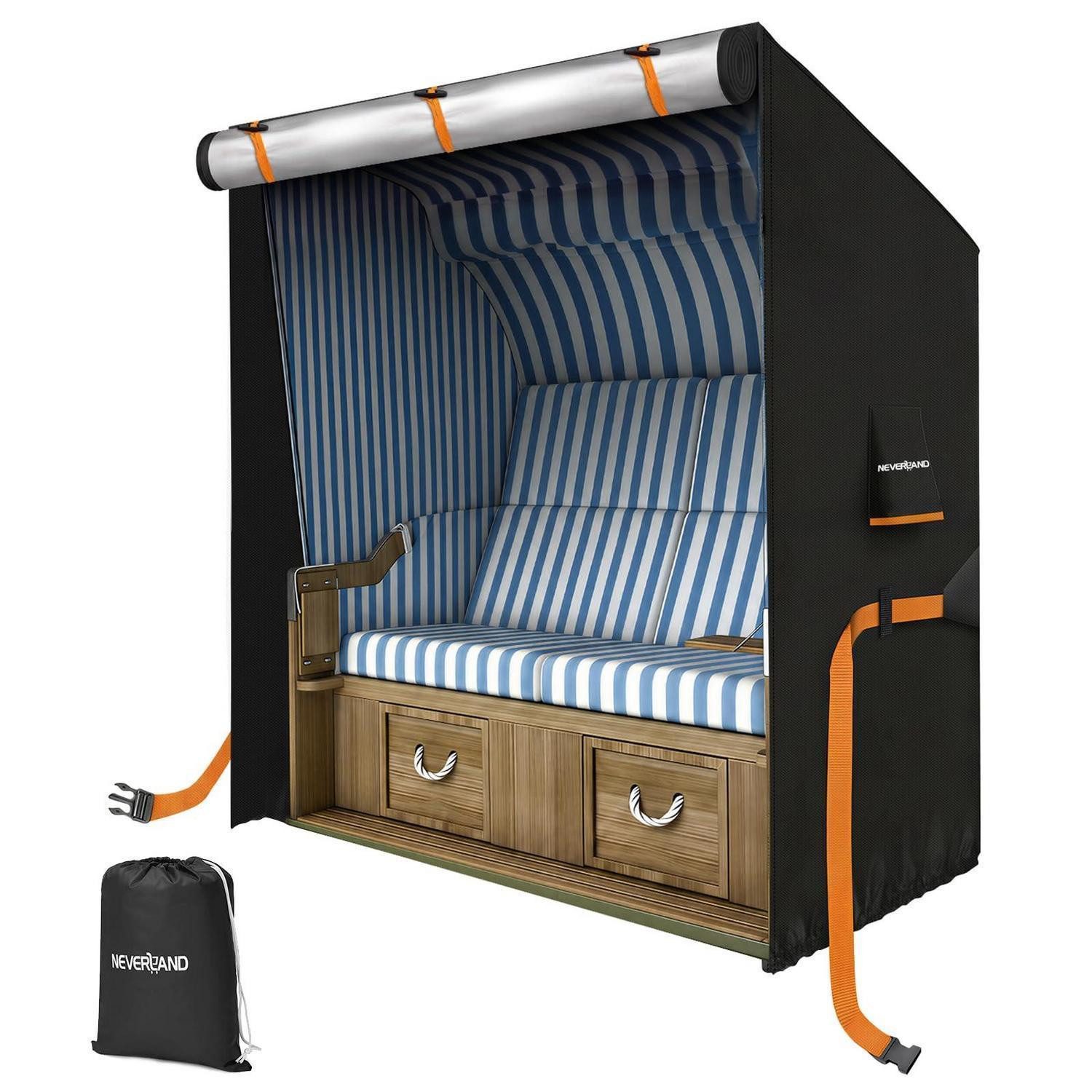 LuxusKollektion Strandkorb-Schutzhülle Strandkorb Schutzhülle 135x105x175 cm (1-St)