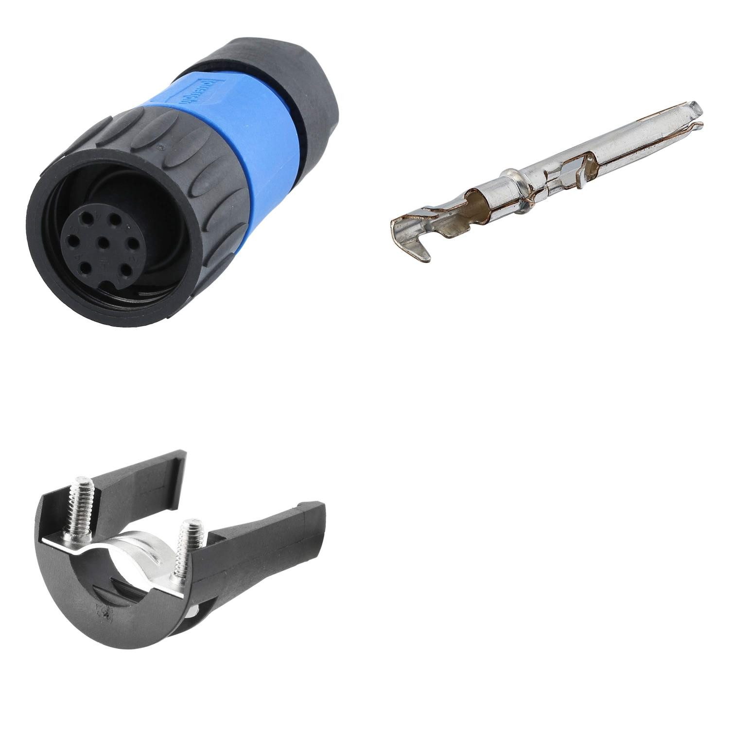Amphenol Rundstecker Titel:SET-RD24-KSG Kabelstecker, inkl. Zugentlastung und Kontakte ger