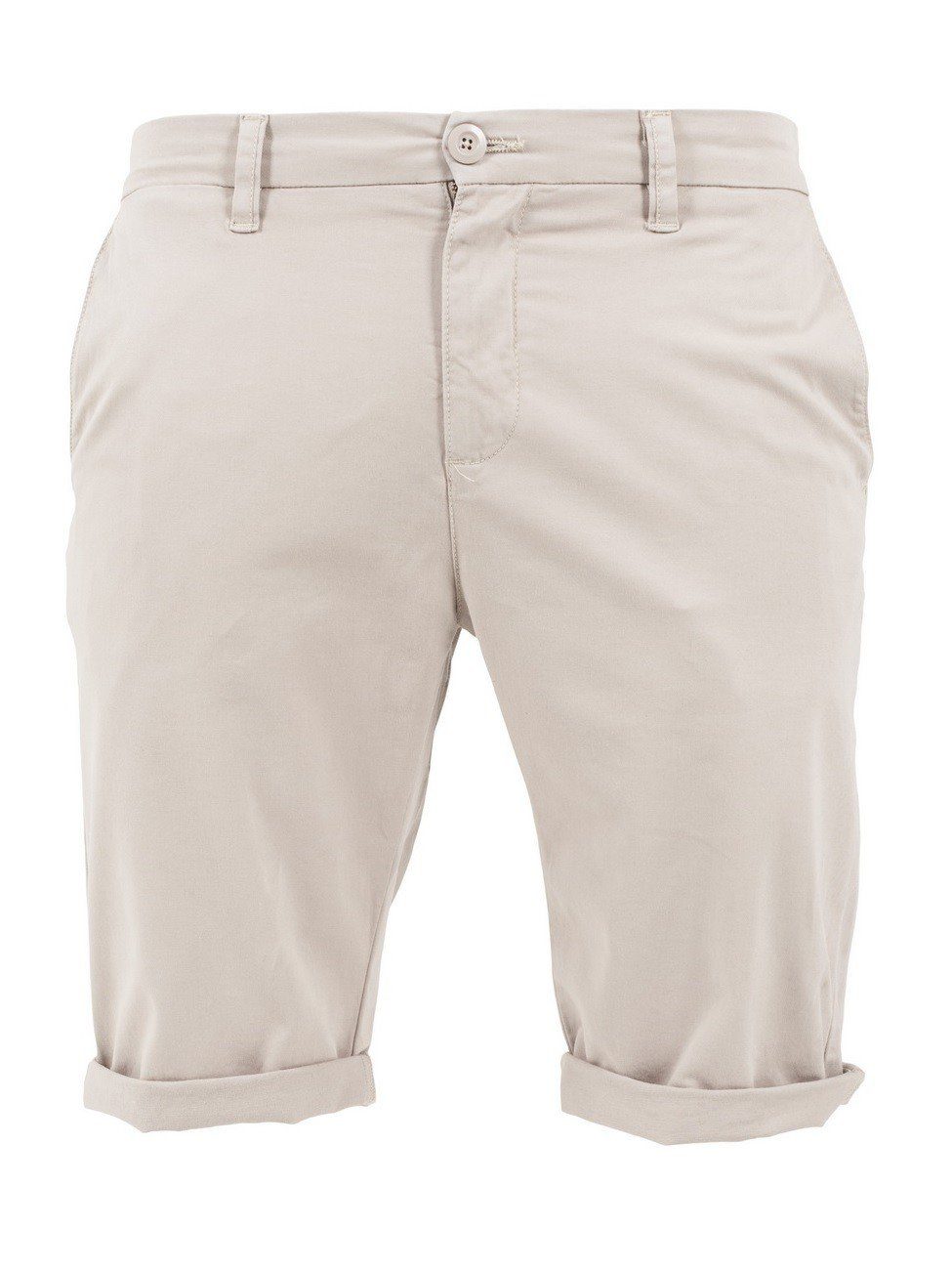 URBAN CLASSICS Shorts (00208) Shorts Chino Sand Stretchanteil Stretch mit Turnup