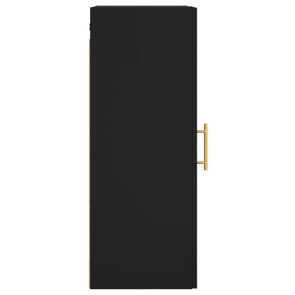 vidaXL Sideboard (1 St) Schwarz 34,5x34x90 Wandschrank cm
