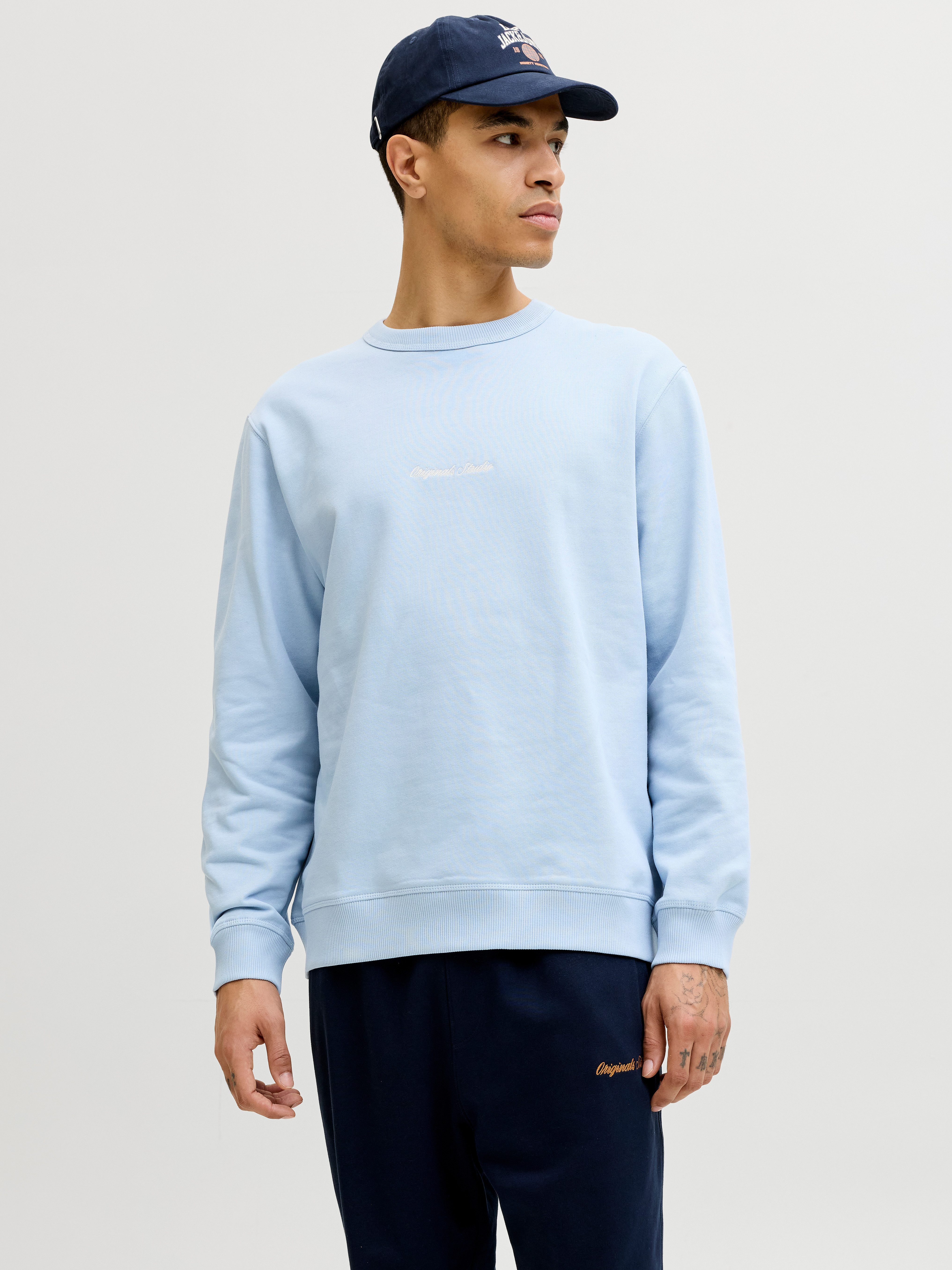 Jack & Jones Sweatshirt JORNORREBRO EMB SWEAT CREW NOOS mit Logo Print günstig online kaufen