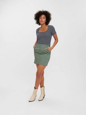 Vero Moda A-Linien-Rock EVANY (1-tlg) Falten