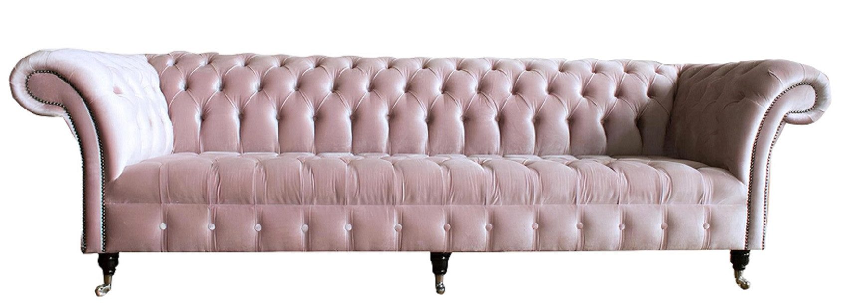 Xlmoebel Chesterfield-Sofa Altrosa Chesterfield Sofa mit klassischem Design, Hergestellt in Europa