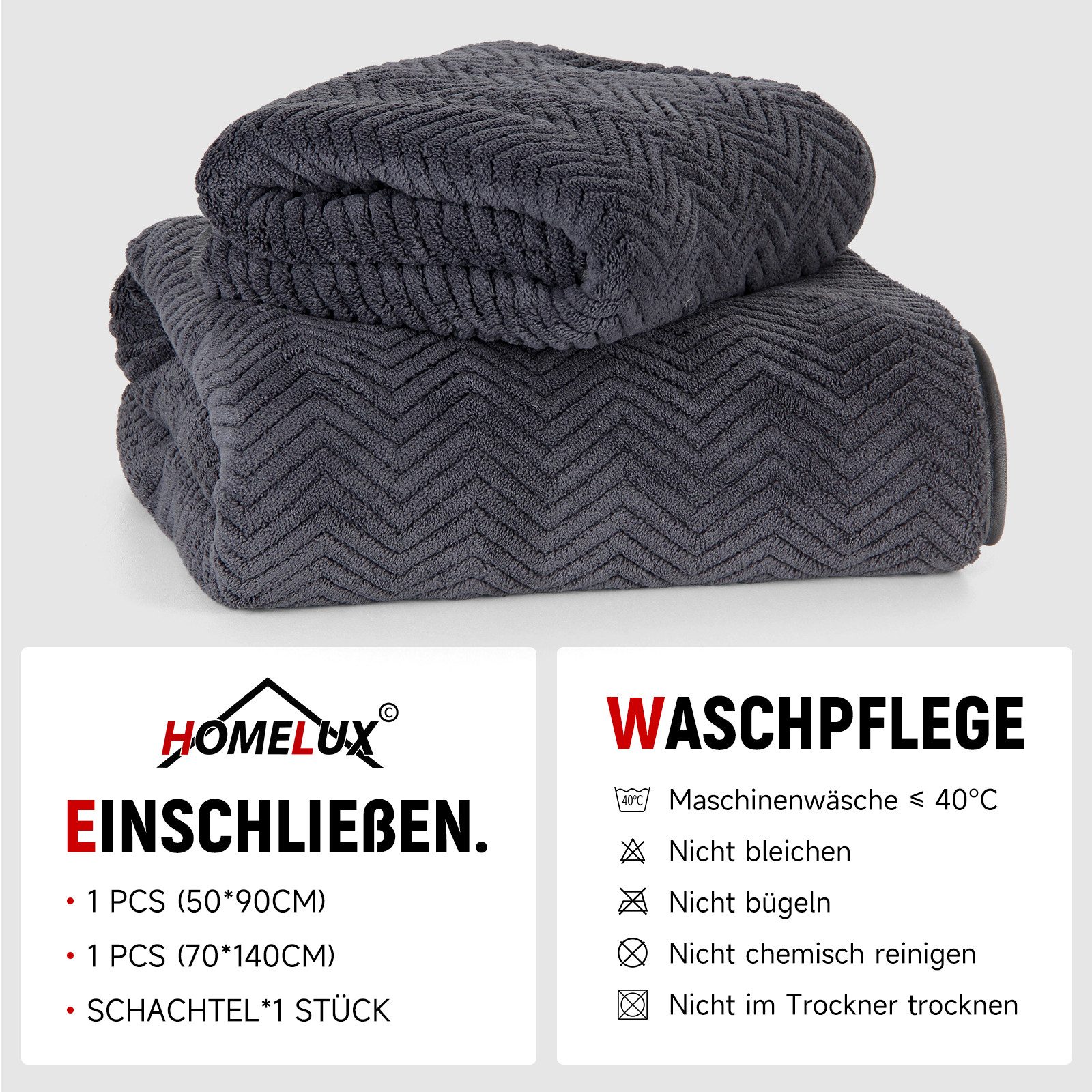 HOMELUX Handtuch Set 2 / 3 günstig online kaufen