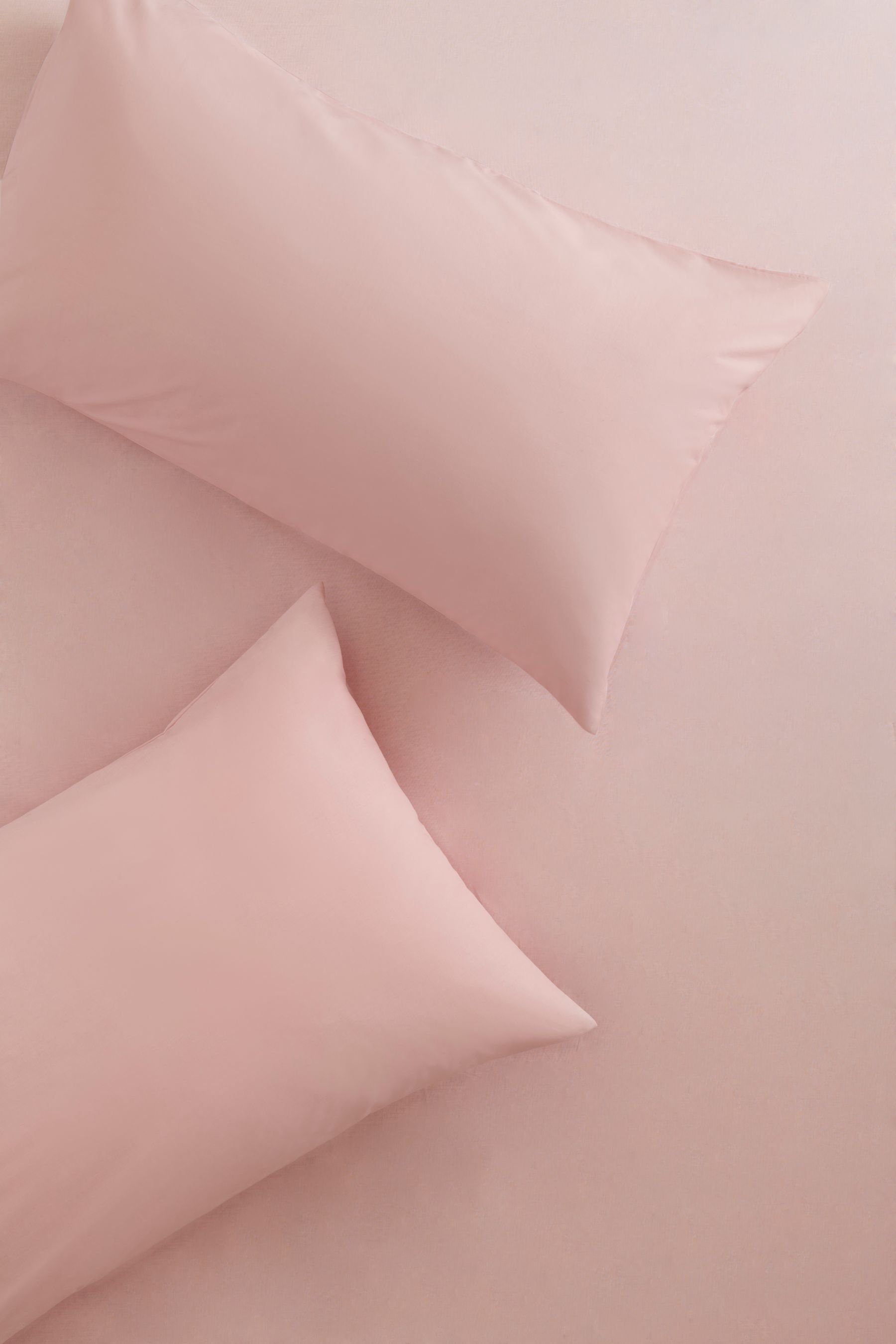 Kissenbezüge 2 pflegeleichte Kissenhüllen mit Baumwolle, Next (2 Stück) Pink