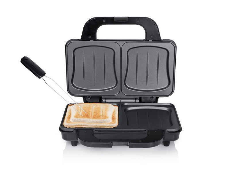 Tristar Sandwichmaker, 900 W, Toaster XXL Snack Panini-Maker & Gabel extra tief für dicke Toasties