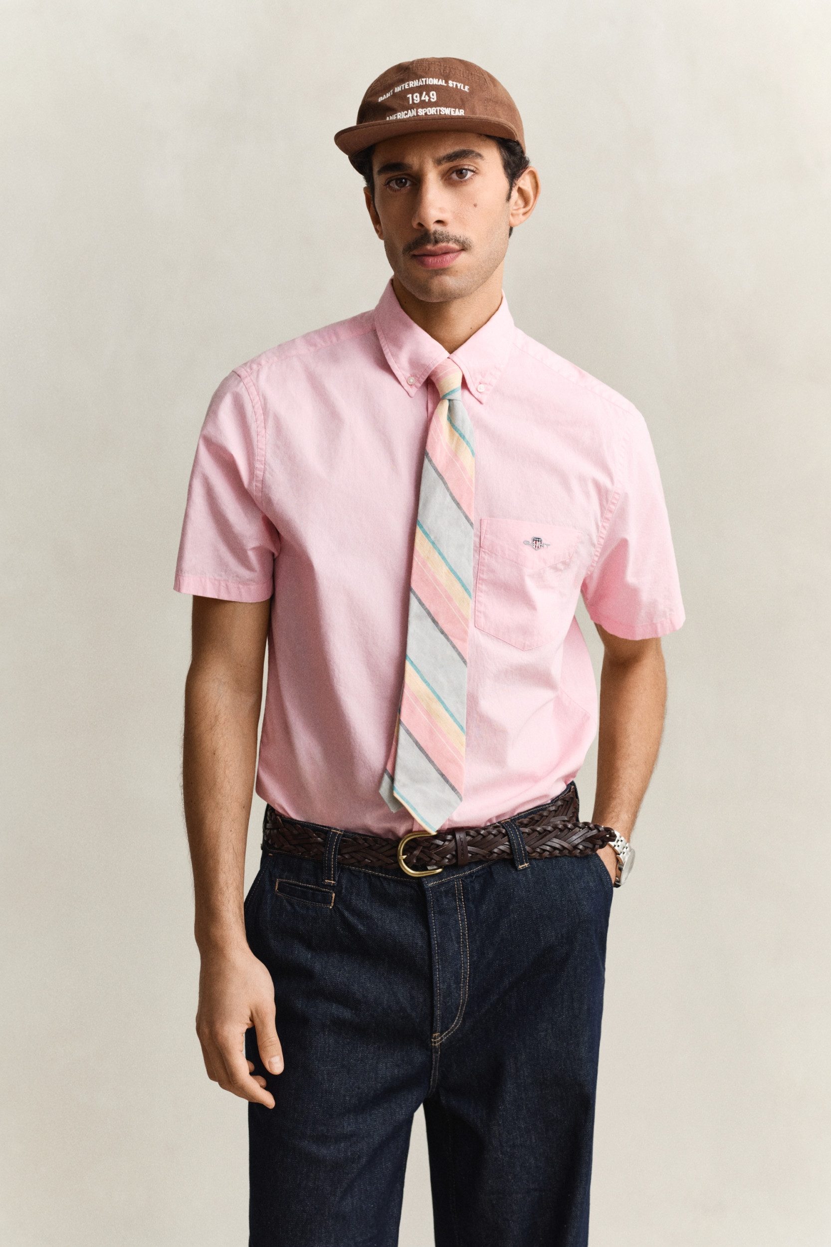 Gant Kurzarmshirt Kurzarmhemd Popeline - Regular Fit