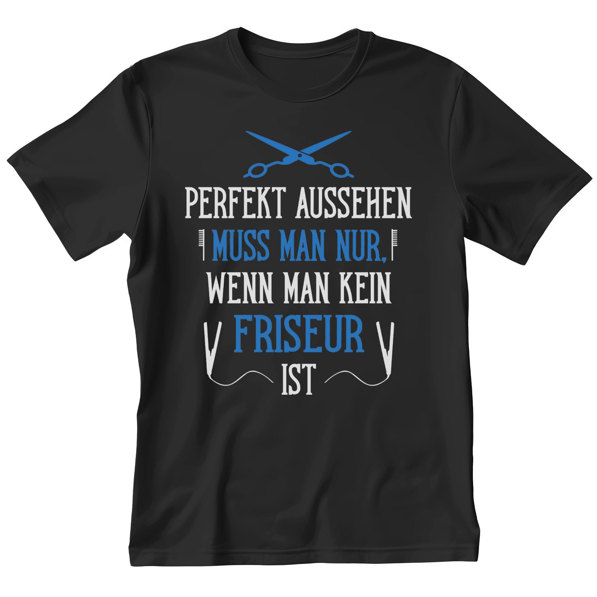 T-Shirt Friseur Geschenk Männer Spruch Beruf Ausbildung Abschluss