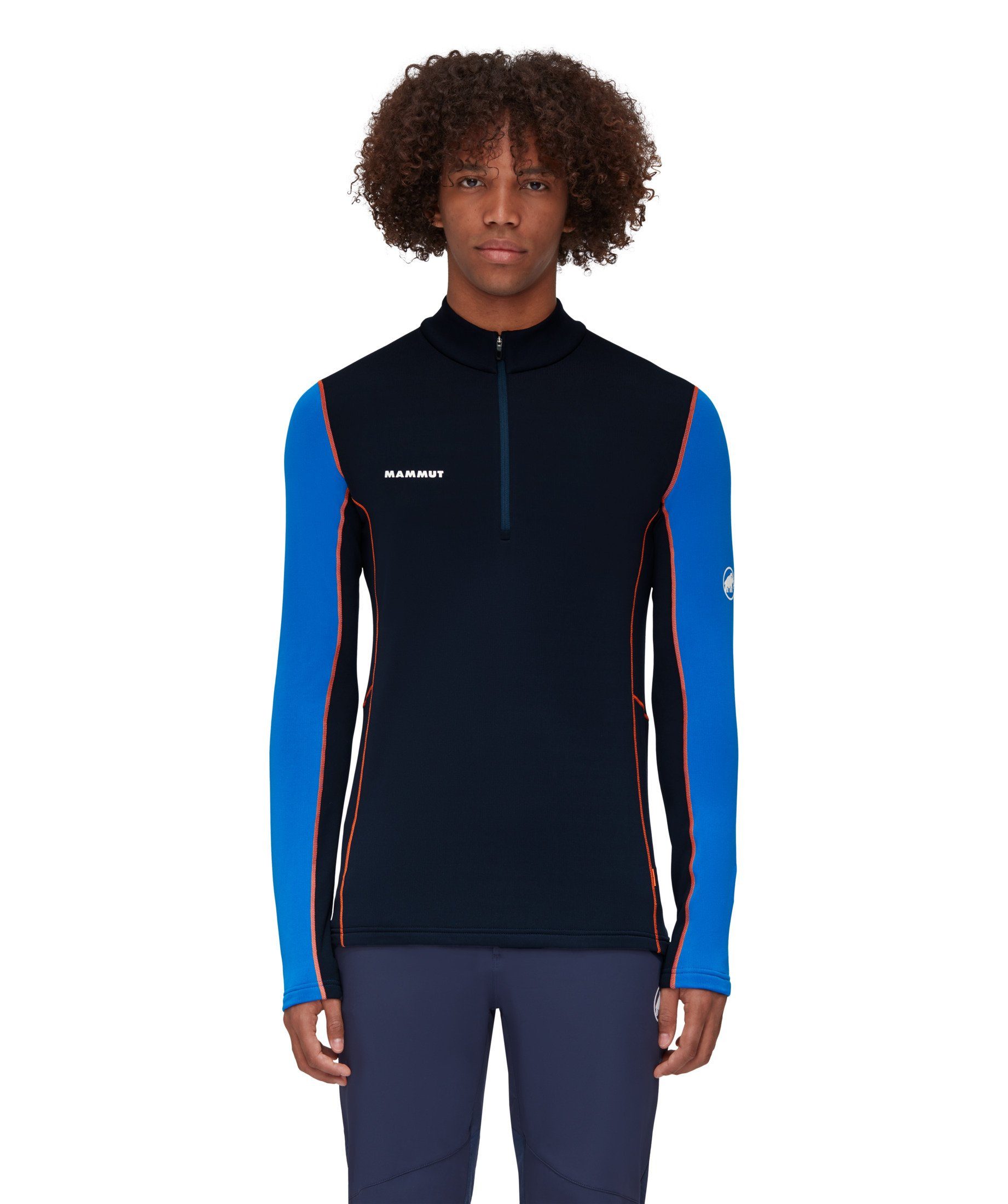 Midlayer ML Mammut night-azurit Longsleeve Pull Men Zip Half Aenergy