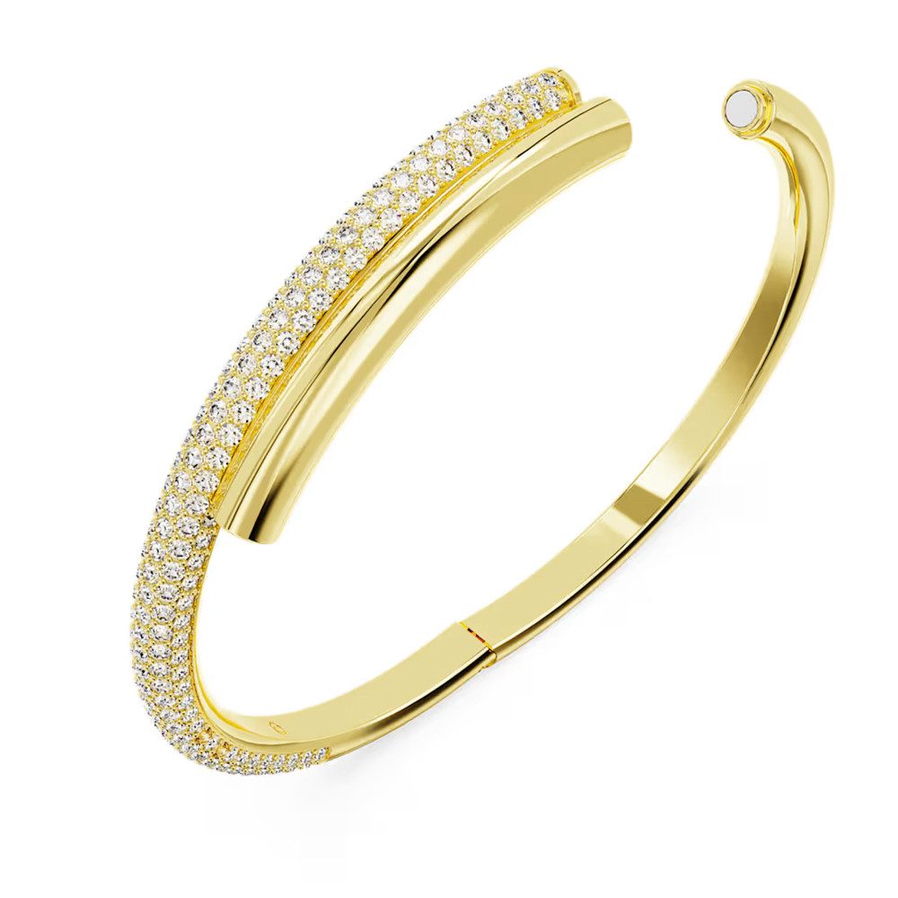 Swarovski Armreif Dextera Gold / Weiß günstig online kaufen
