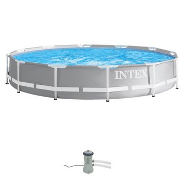 Intex Framepool Prism Frame Premium Pool (Set), ØxH: 366x76 cm, mit Kartuschenfilteranlage