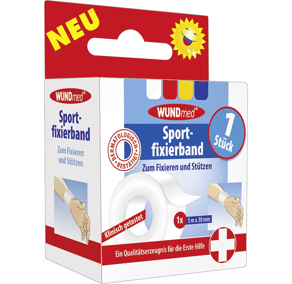 Wundmed Fixierpflaster Wundmed Sportfixierband 5 m x 3,8 cm, Inhalt: 1