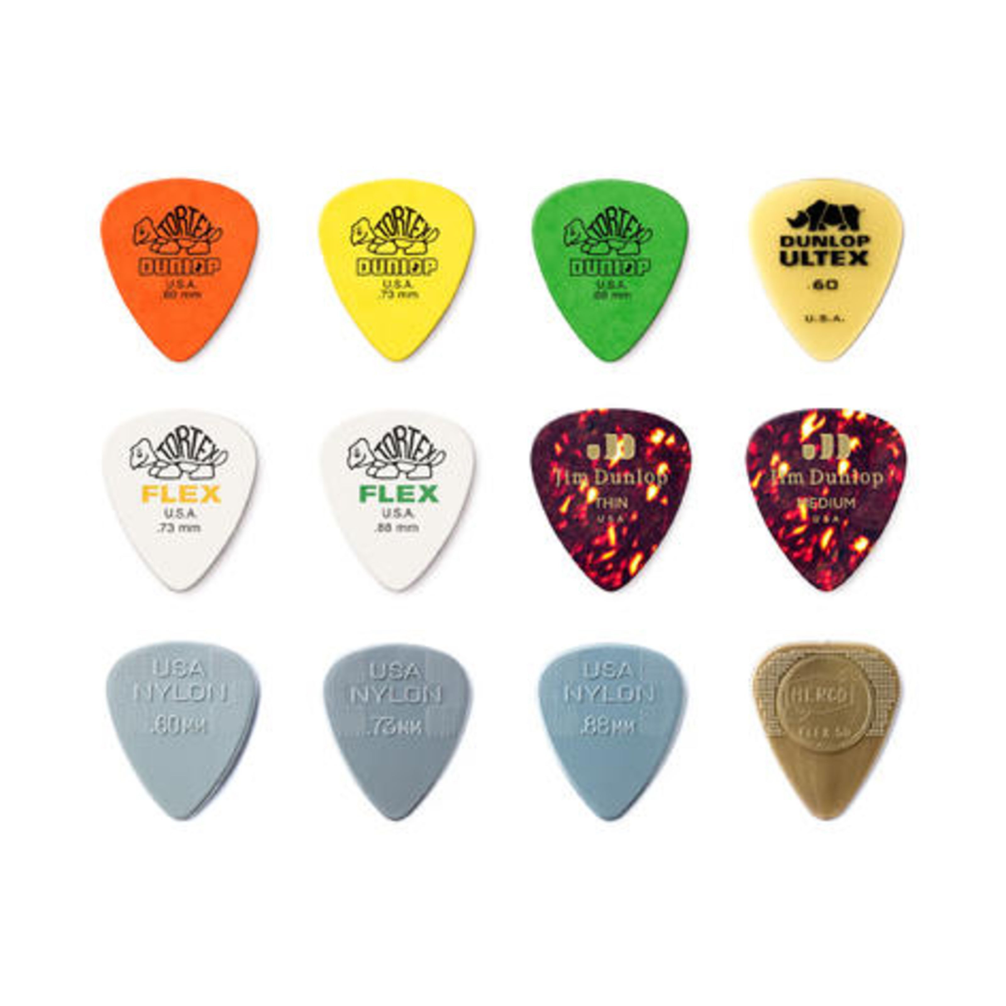 Dunlop Plektrum, PVP112 Acoustic Pick Variety Pack - Plektren Set