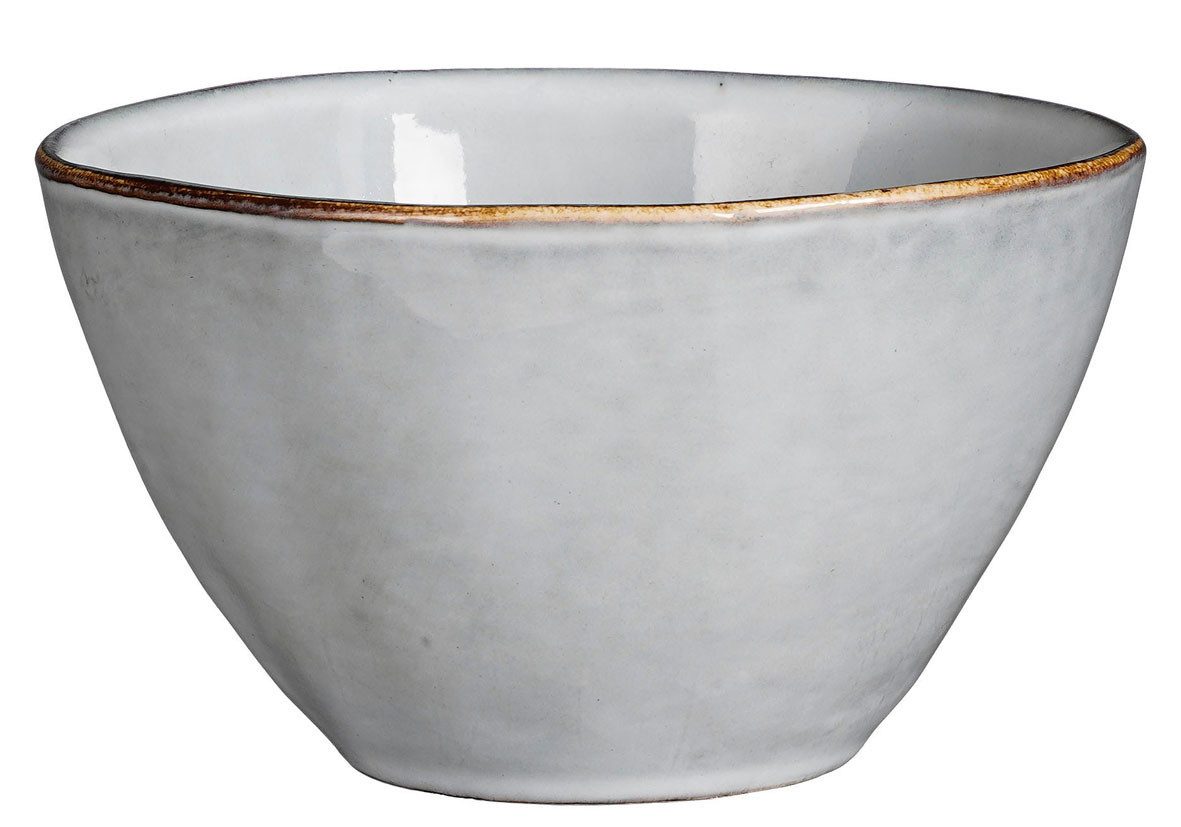 Mica Decorations Schale Mica Schale Tabo grau, Ø 14 cm x 6,5 cm, Keramik