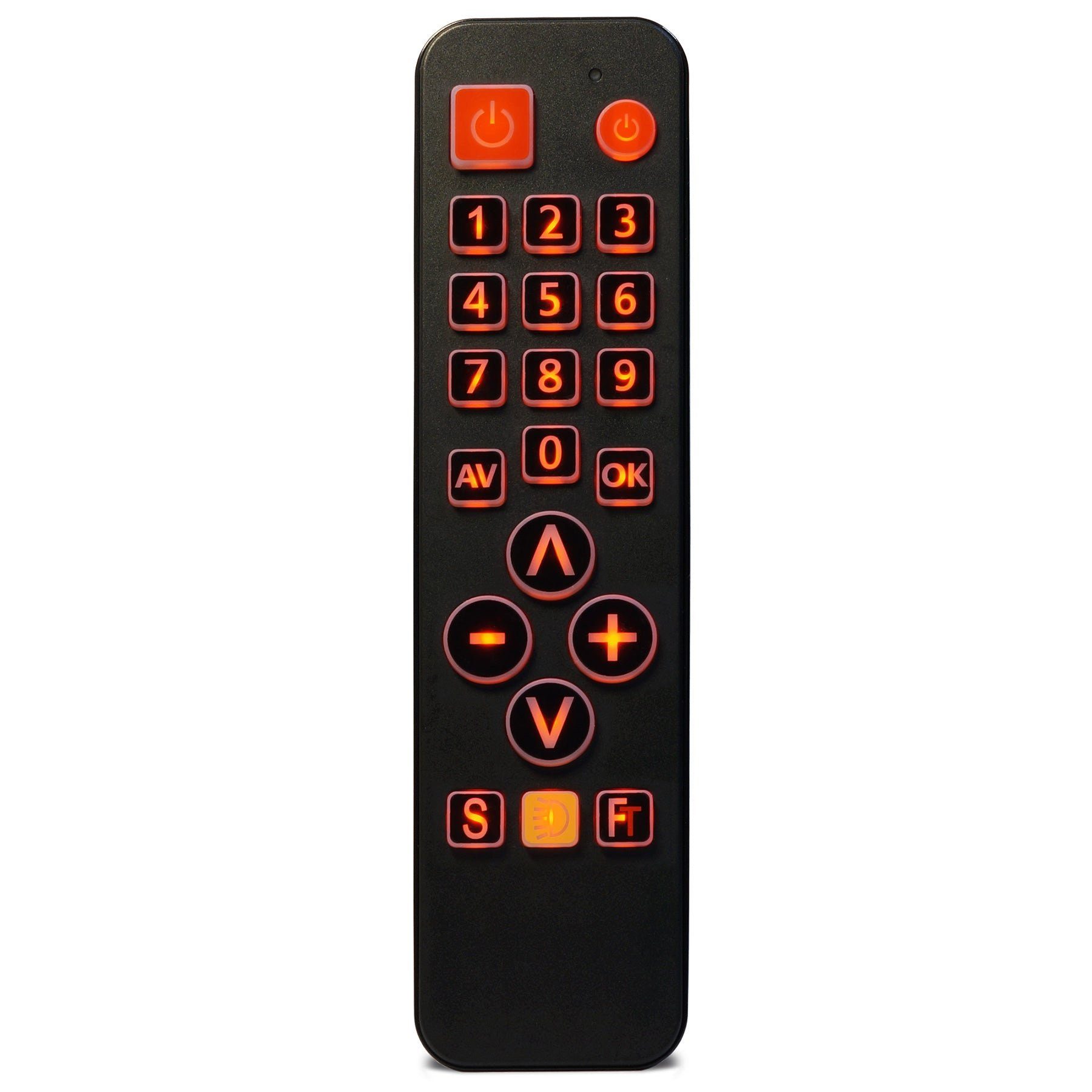 FeinTech FeinControl Universal-Fernbedienung (Infrarot-Lernfunktion, beleuchtete Tasten)