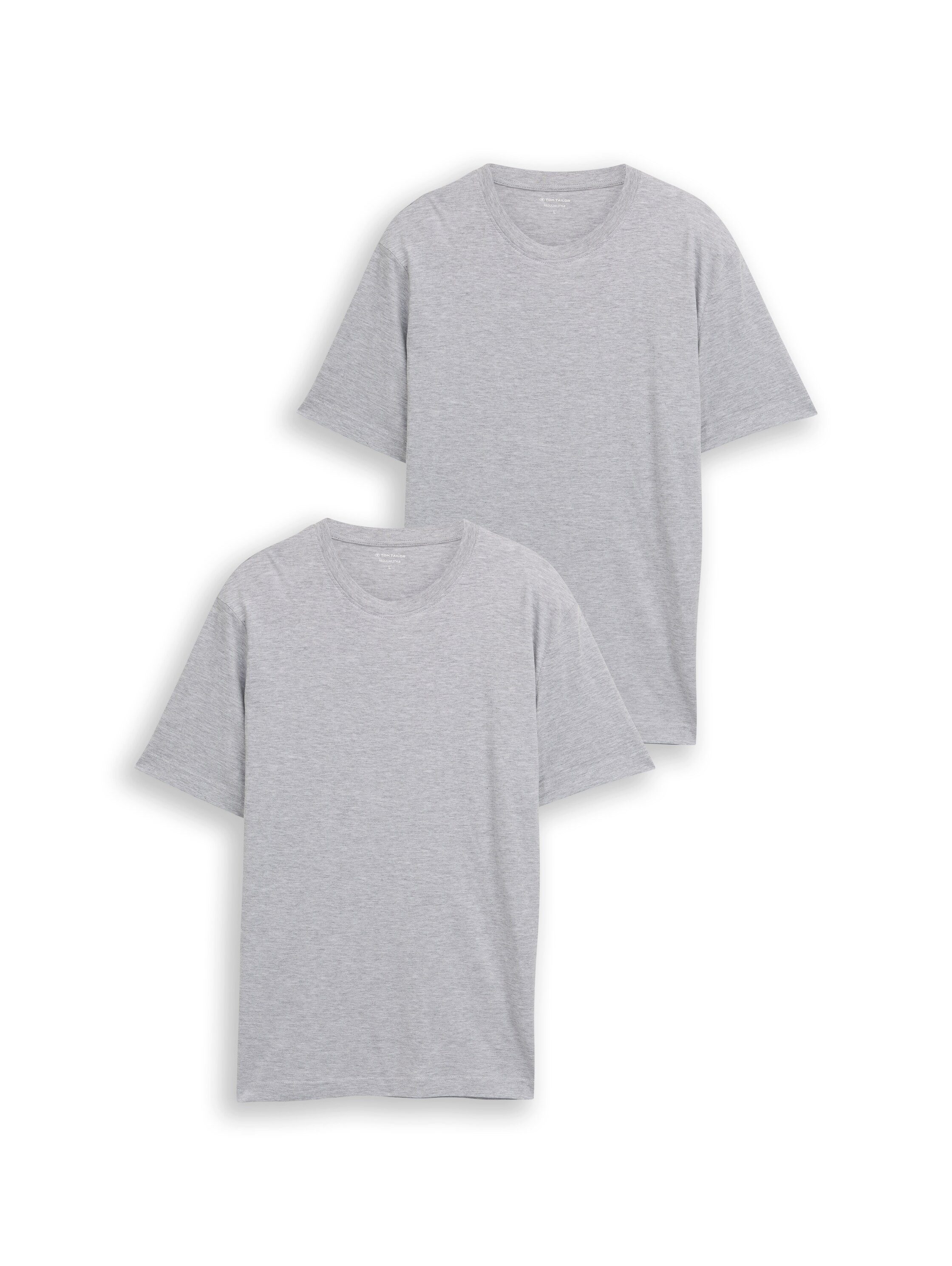 TOM TAILOR T-Shirt (Packung, 2-tlg) mit Logo Print