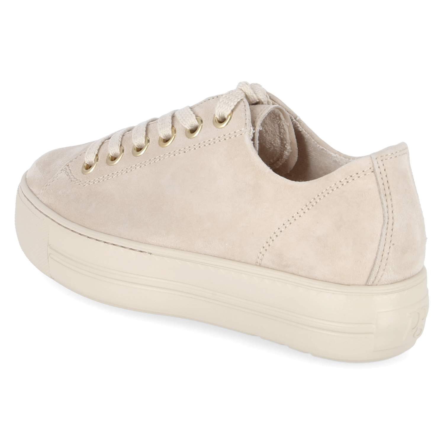 Paul Green Paul Green 4790-829 Damen Rauleder beige Schnürschuh