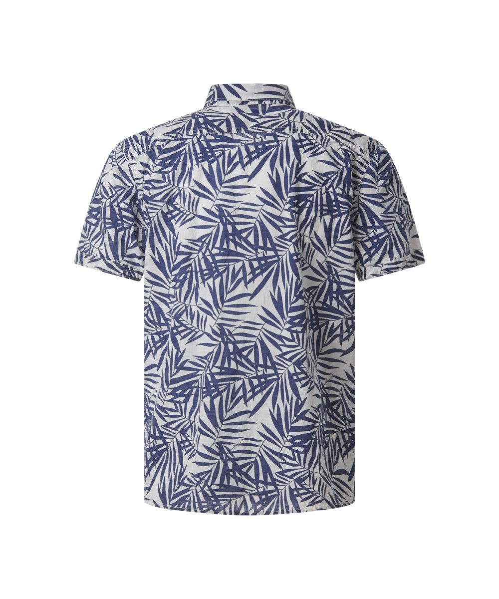 Pioneer Authentic Jeans Kurzarmhemd mit All-Over Print