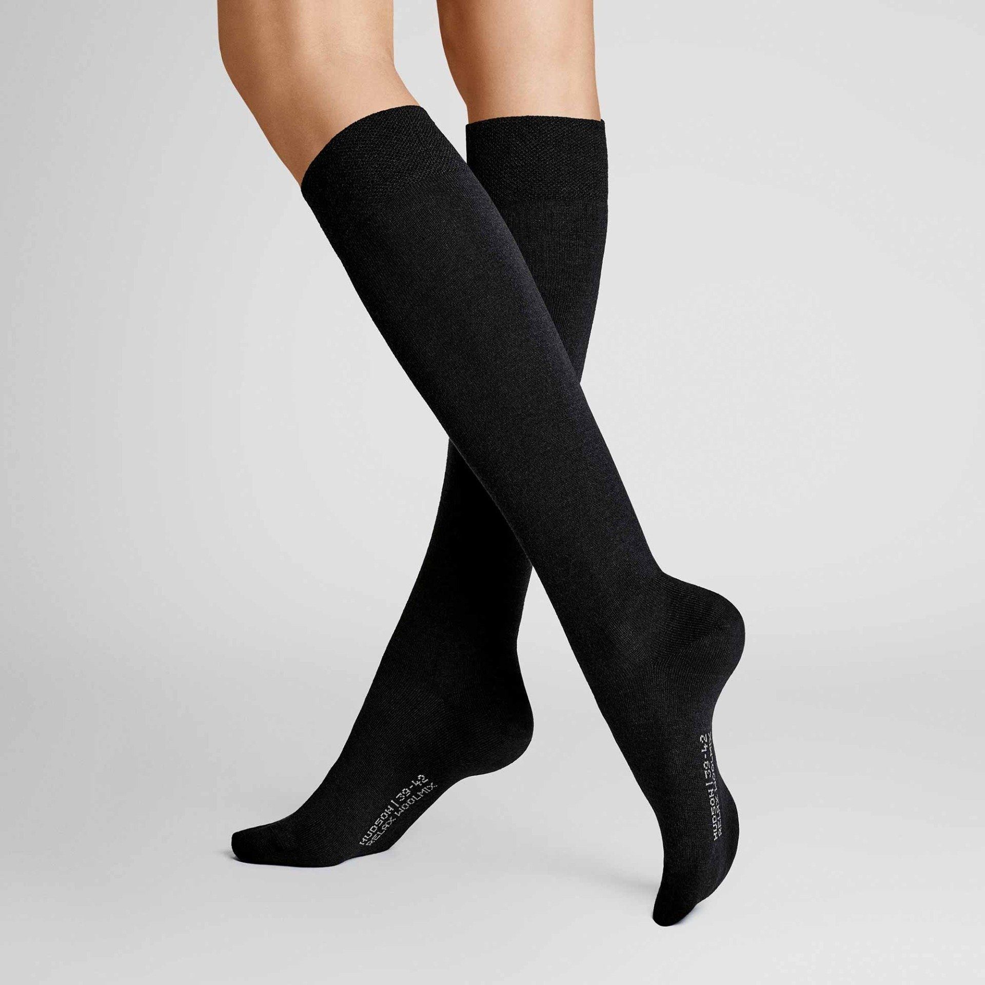 Hudson Kniestrümpfe Relax Woolmix Clima (1-Paar) Klimaregulierende Kniestrü günstig online kaufen