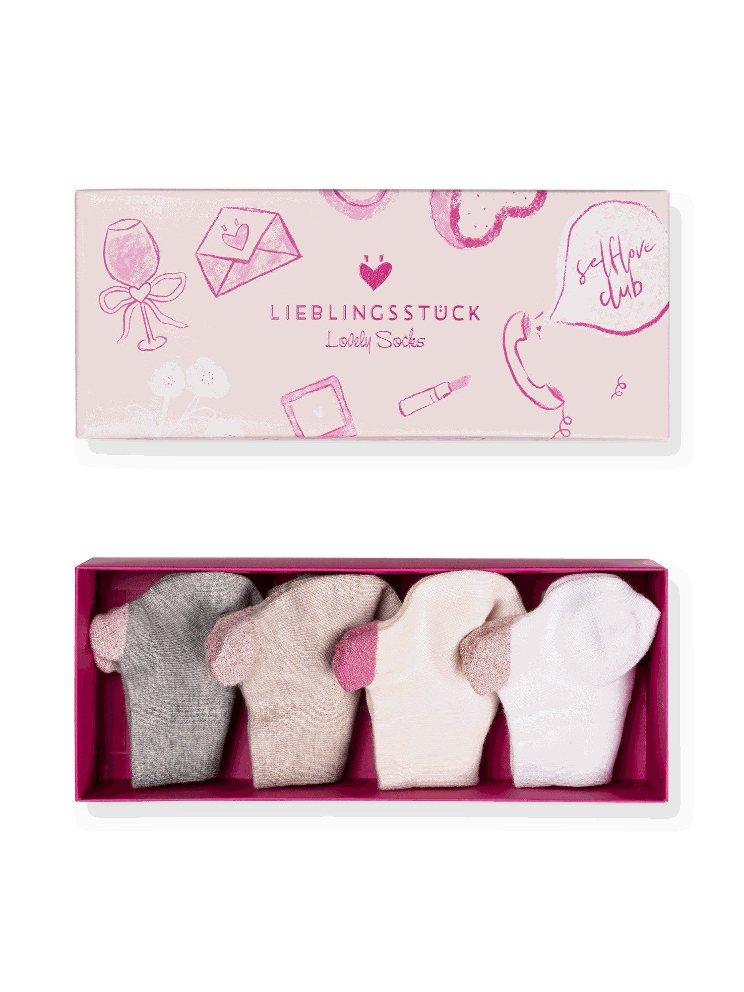 Lieblingsstück Kurzsocken KellyEp - Geschenkbox - Sneaker mit Baumwoll-Anteil