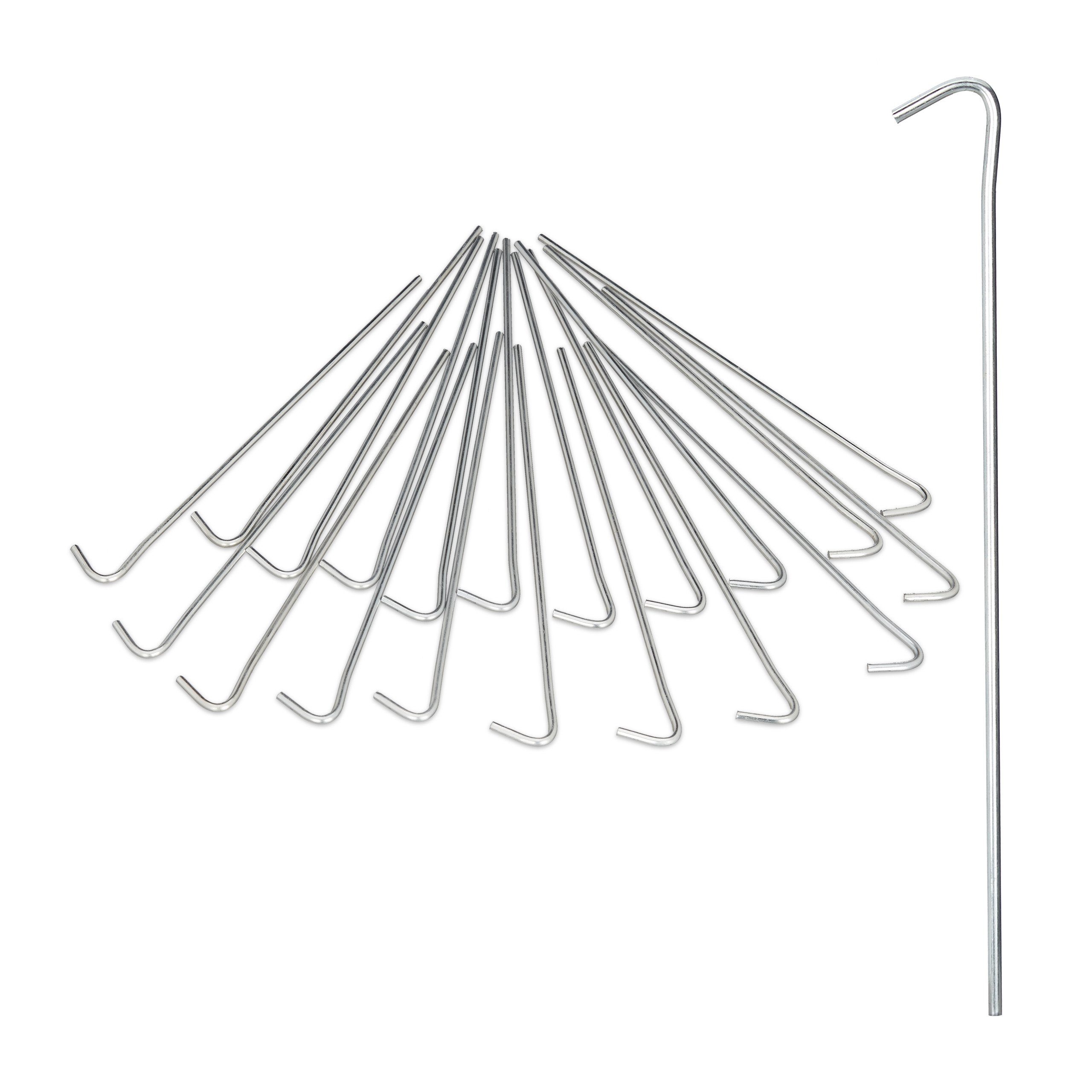 relaxdays Zelthering Zeltnagel Stahl 20er Set, (20-St)