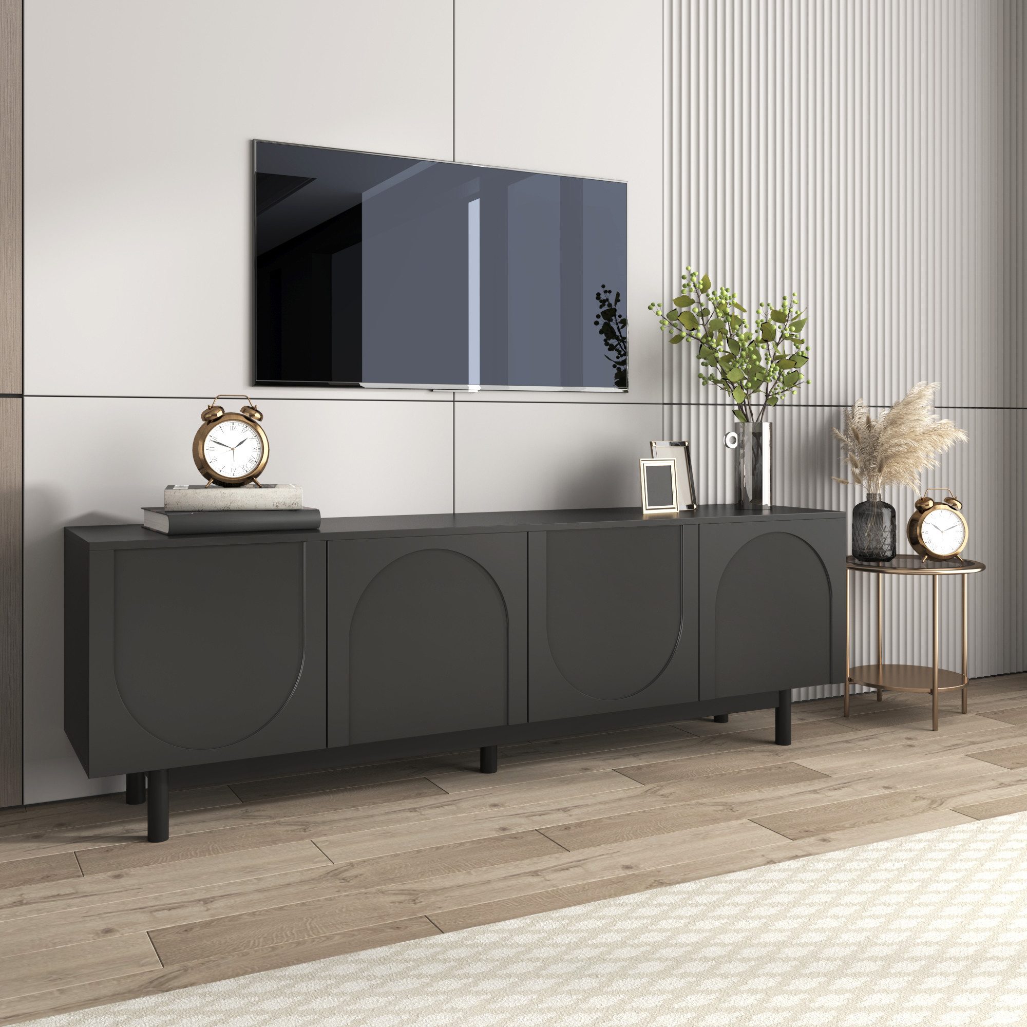 STILVORA Lowboard 175×38cm TV-Schrank in wohnzimmer,Fernsehschrank günstig online kaufen