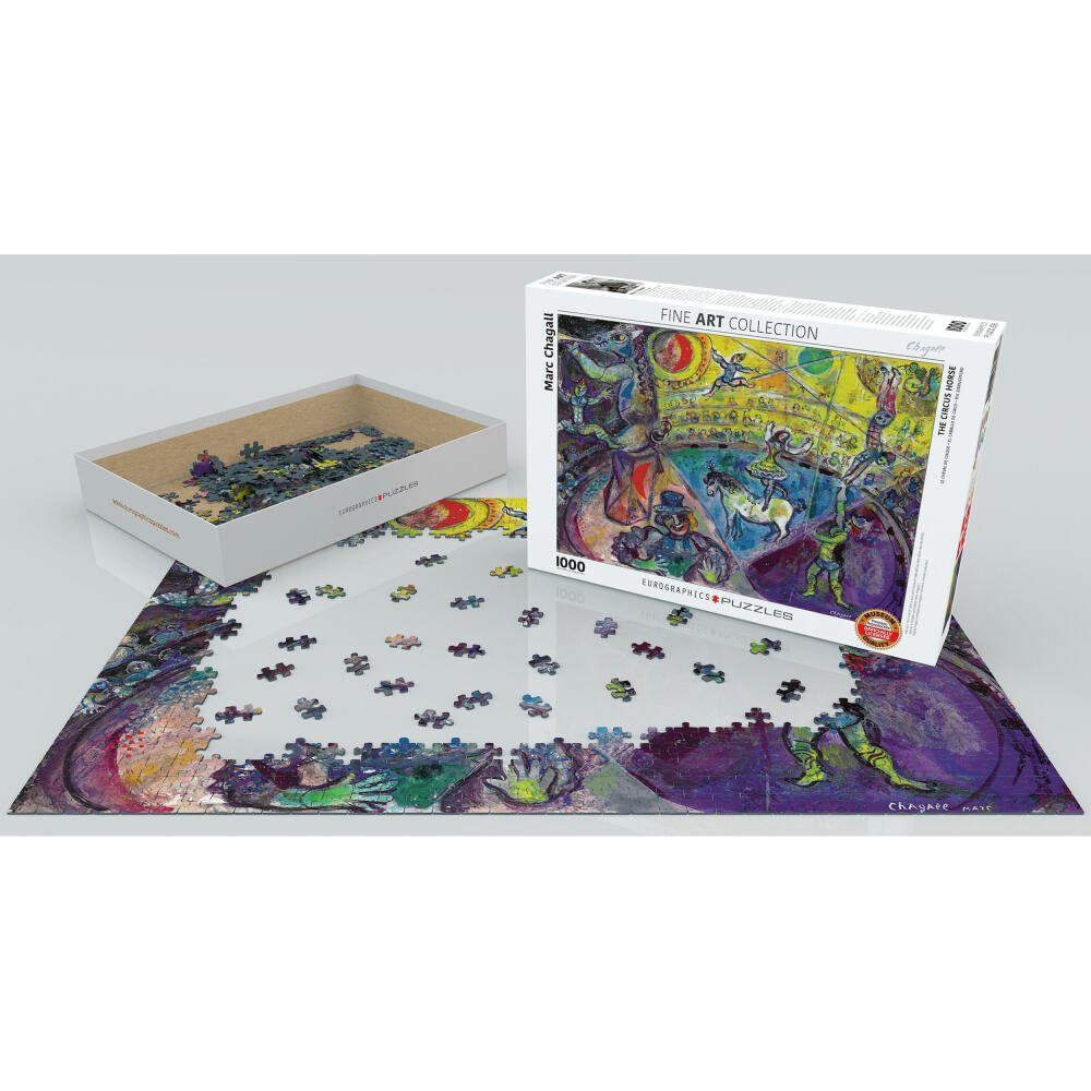 von Puzzle Das Chagall, 1000 Marc Zirkuspferd Puzzleteile EUROGRAPHICS