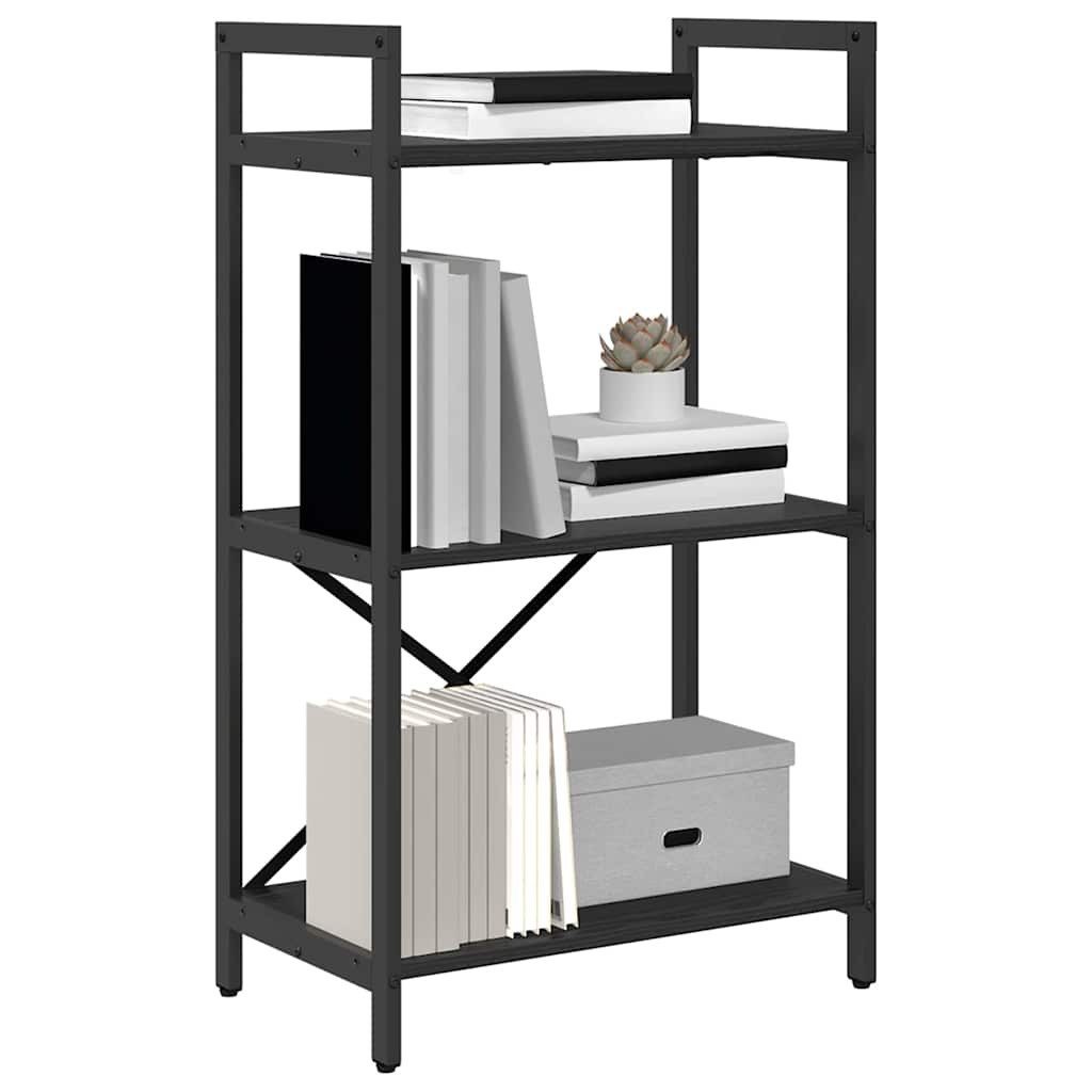vidaXL Bücherregal Bücherregal Schwarz Eichen-Optik 56 x 34 x 96 cm Holzwer günstig online kaufen
