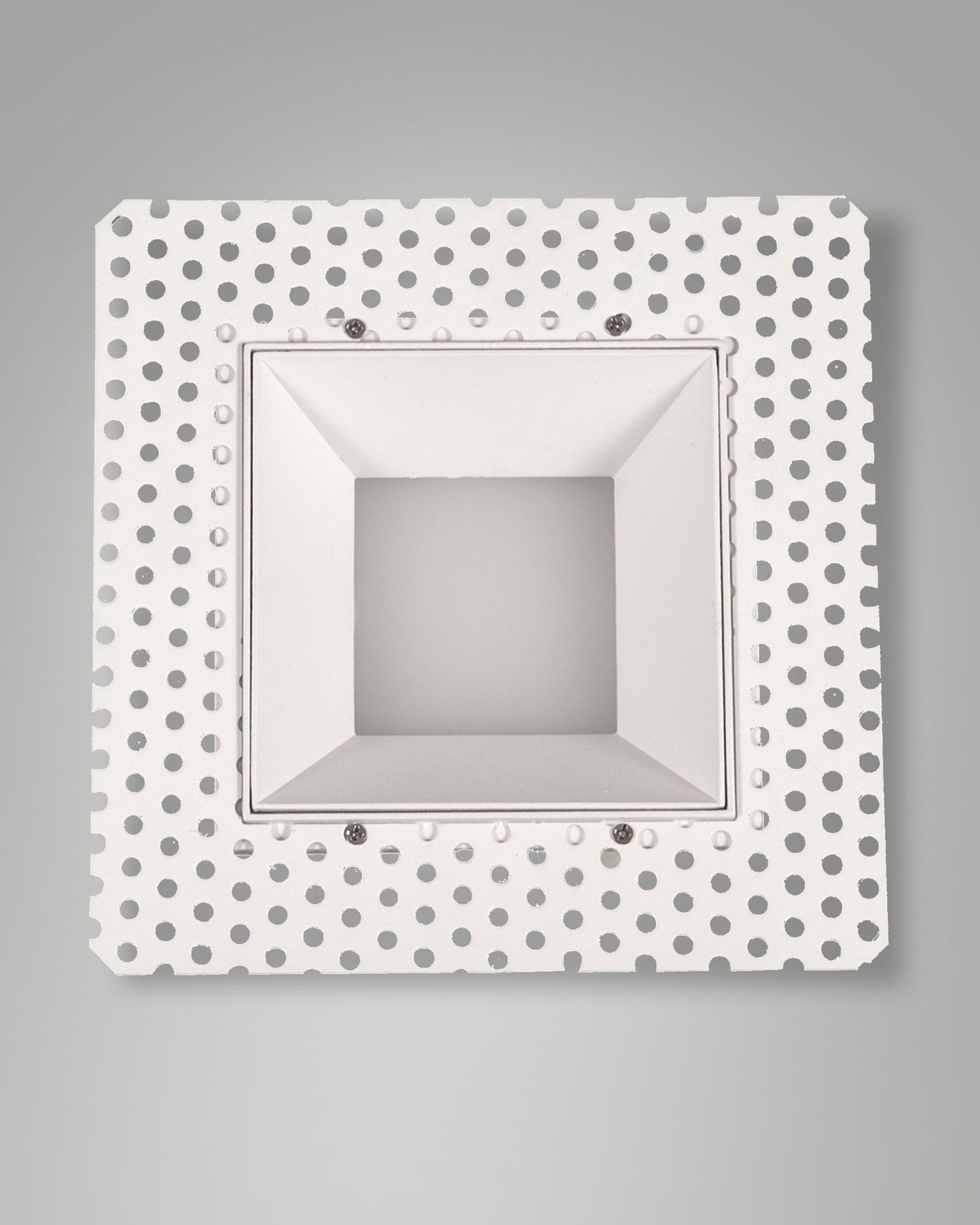 Licht-Erlebnisse Einbauleuchte NONIN, LED fest integriert, Neutralweiß, LED Dimmer Aluminium IP40 Weiß quadratisch 4000 K 950 lm