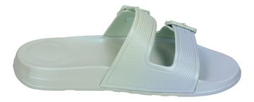 Fitflop IQUSHION IRIDESCENT TWO-BAR BUCKLE SLIDES Zehentrenner sagebrush