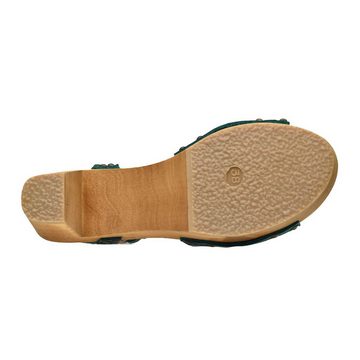 Sanita Wood-Yara Square Flex Sandal Sandale Dark Green Sandale