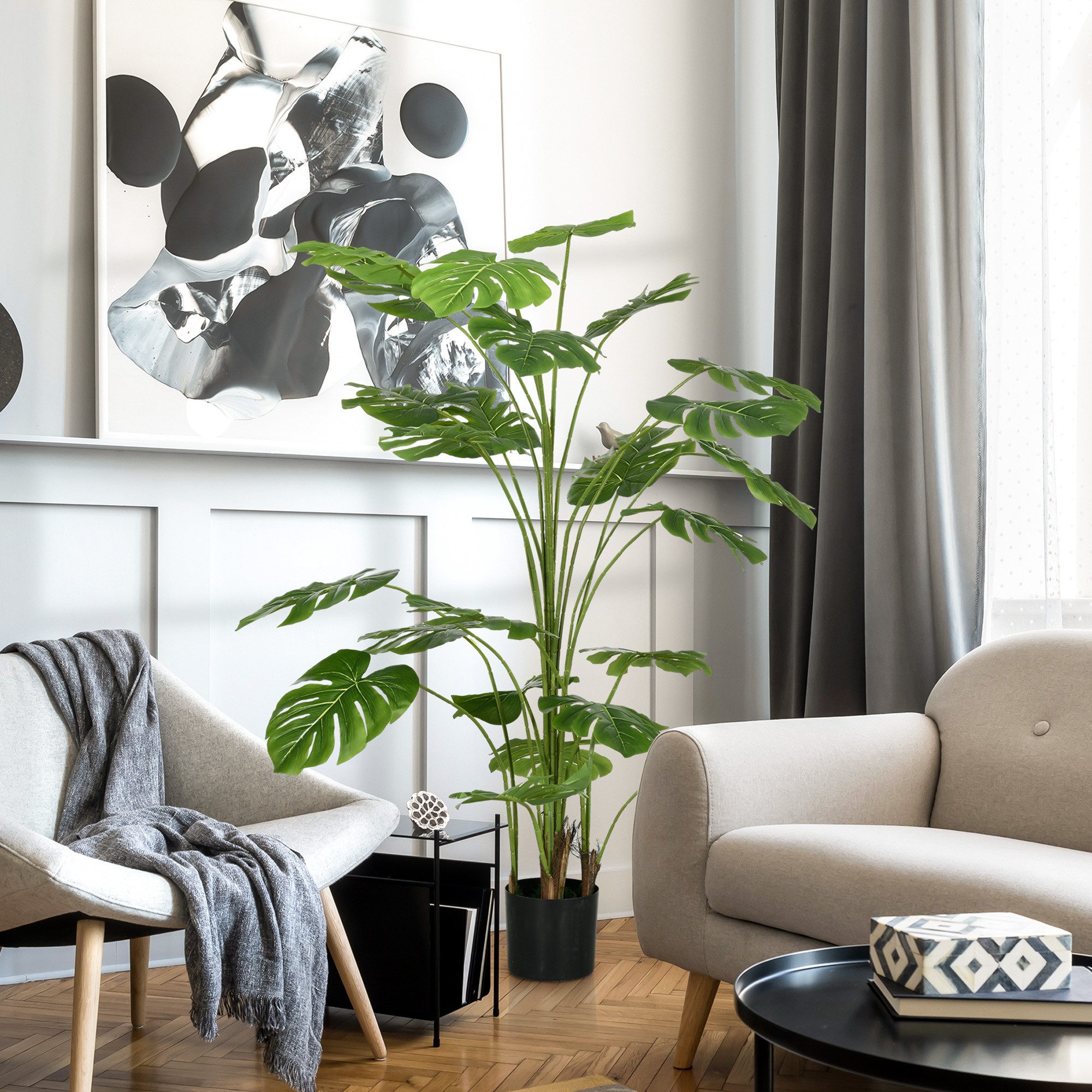 Kunstpflanze Kunst Monstera Deliciosa, 180 cm günstig online kaufen