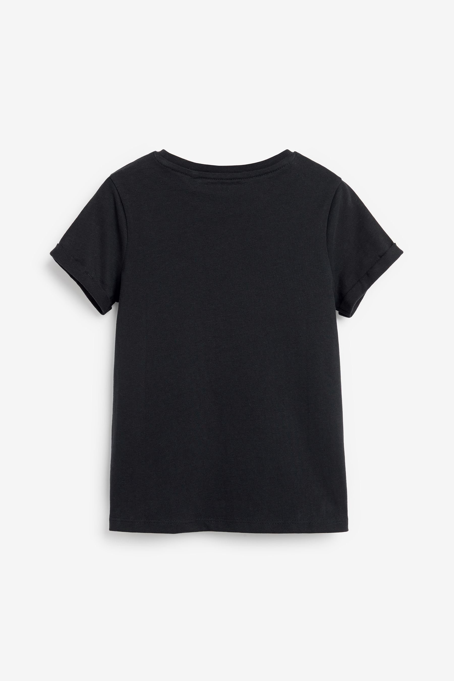Fit Black T-Shirt T-Shirt Regular reiner aus Next (1-tlg)