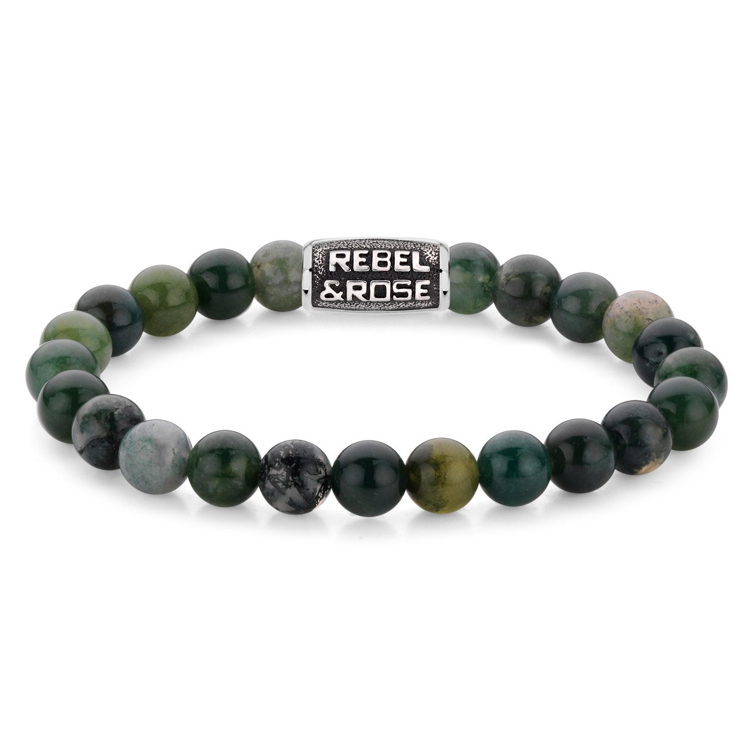 Rebel & Rose Edelstahlarmband Herren-The Secret Garden Vintage 8 mm