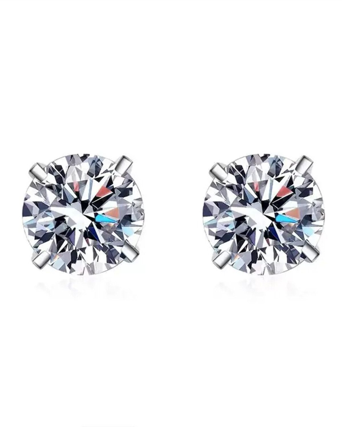 Staufergold Paar Ohrstecker Moissanit Ohrstecker „Solitaire“ 1ct günstig online kaufen