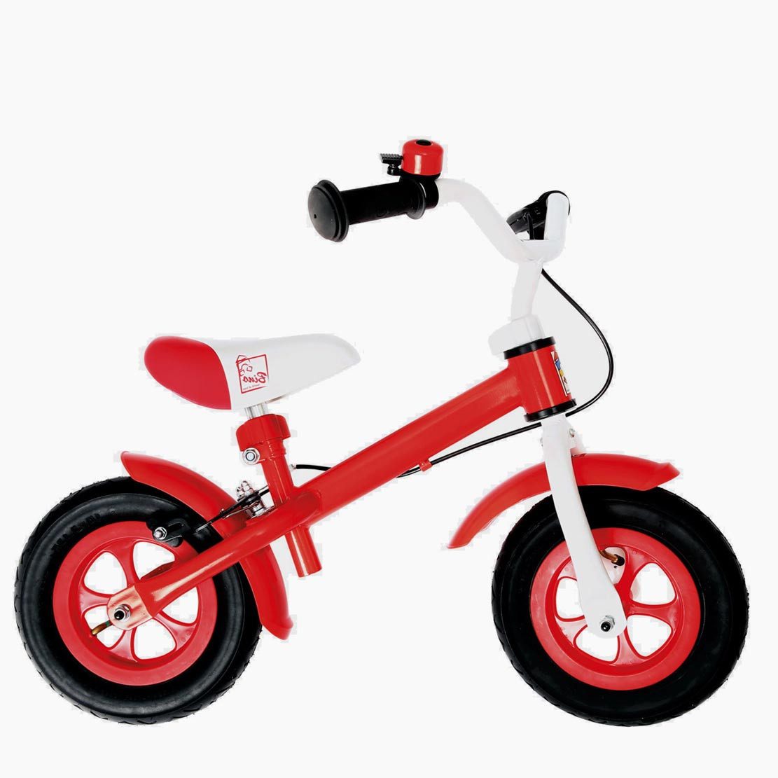 Bino & Mertens Laufrad Metallaufrad rot 10 zoll Zoll, Luftbereifte 10-Zoll-Räder