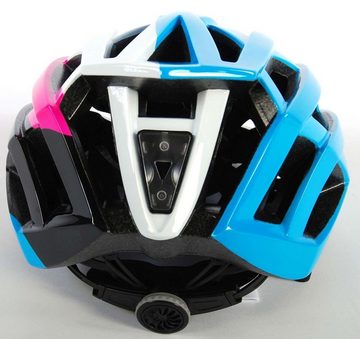 Volare Fahrradhelm Damenhelm Schutzhelm Damen Mädchen Jugend Fahrrad Helm Mädchenhelm Fahrradhelm Volare Salutoni Rosa Weiß 58-61 cm 854, extra leicht, Sonnenblende, verstellbarer Helm mit verstellbarem Kinnriemen, Größe: 58-61 cm