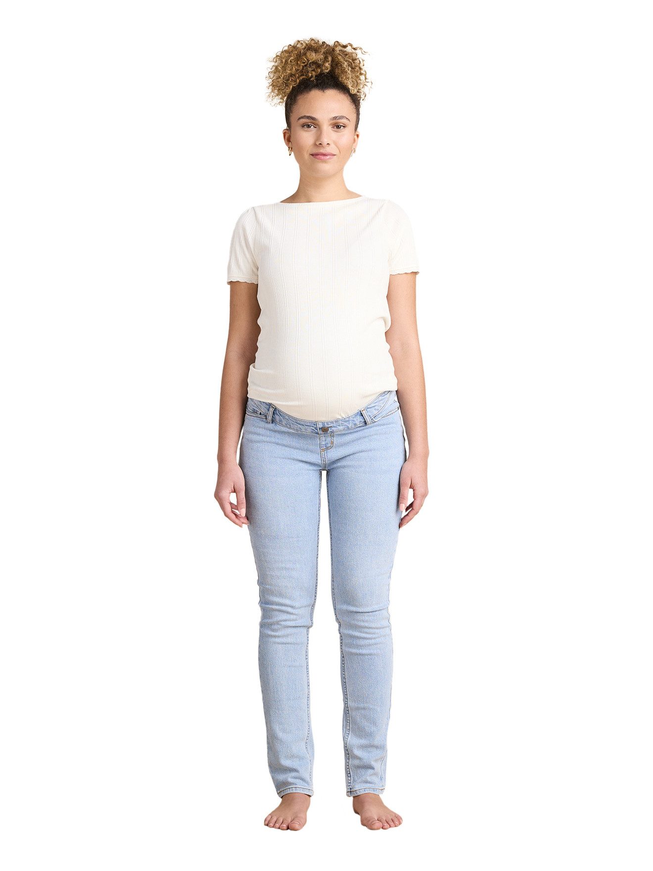 Umstandsjeans Slim-Fit-Umstandsjeans, Seamless-Bund WATERLESS