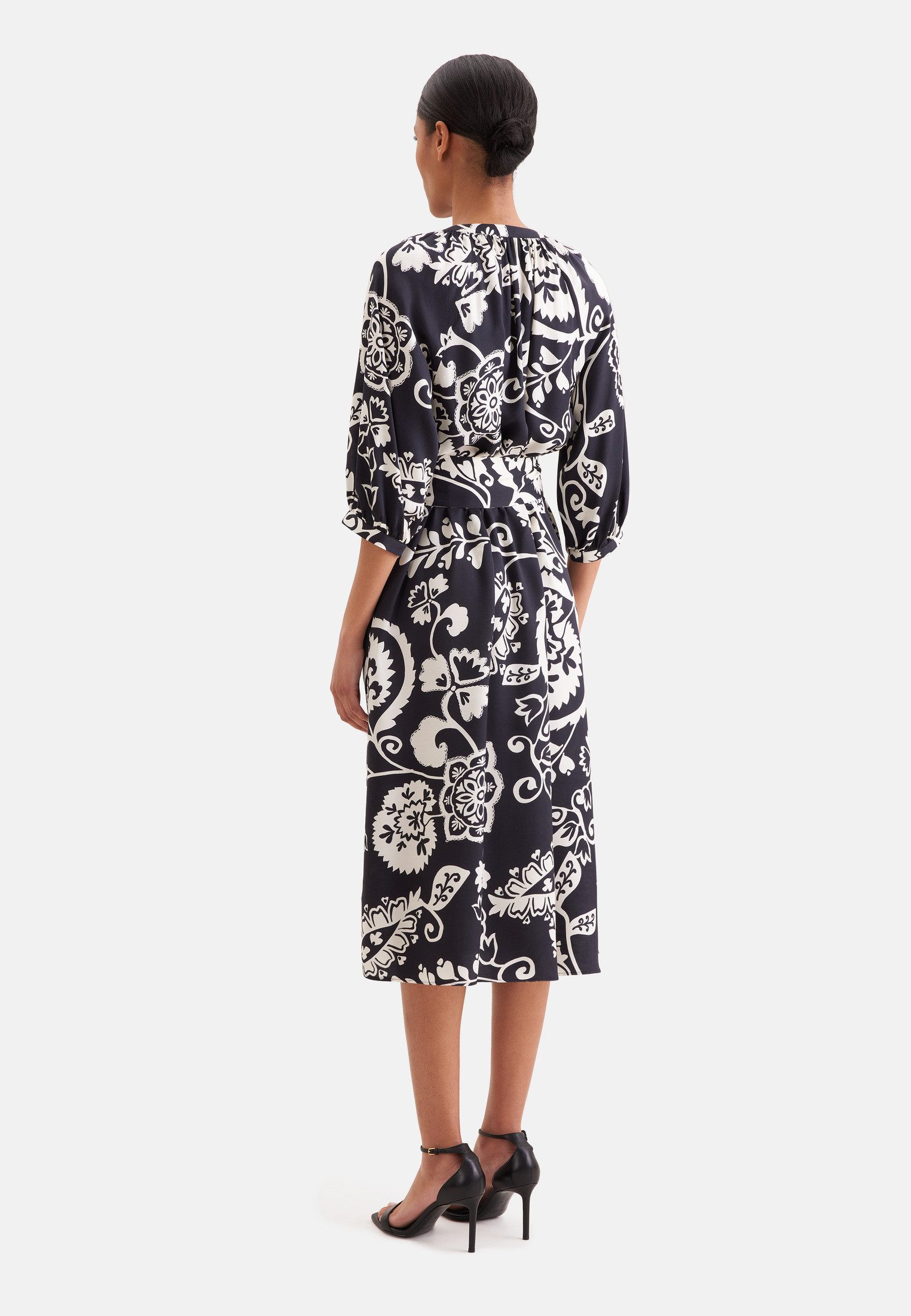 seidensticker Sommerkleid 3/4 V-Neck Uni