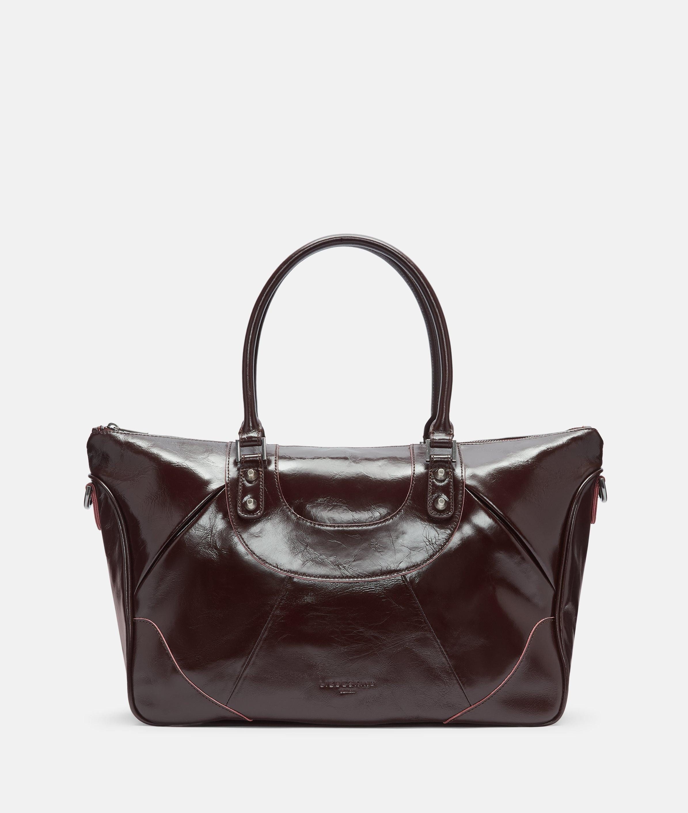 Liebeskind Berlin Schultertasche Satchel ESTHER, Große Tasche mit glossy Finish