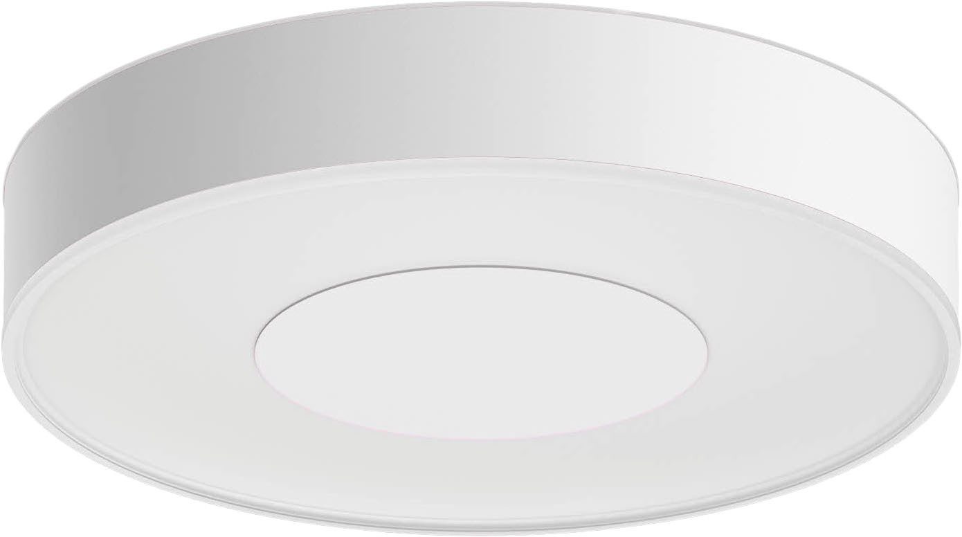 Philips Hue Smarte LED-Leuchte White & Color Ambiance Infuse Deckenleuchte M schwarz, Abschaltautomatik, Bluetooth, CCT - über Fernbedienung, Dimmfunktion, Farbsteuerung, Farbwechsel, Leuchtdauer einstellbar, Memoryfunktion, Nachtlichtfunktion, RGB, Smart Home, Timerfunktion, dimmbar über Fernbedienung, erweiterbar, mehrere Helligkeitsstufen, LED wechselbar, RGB, Bequeme Lichtsteuerung