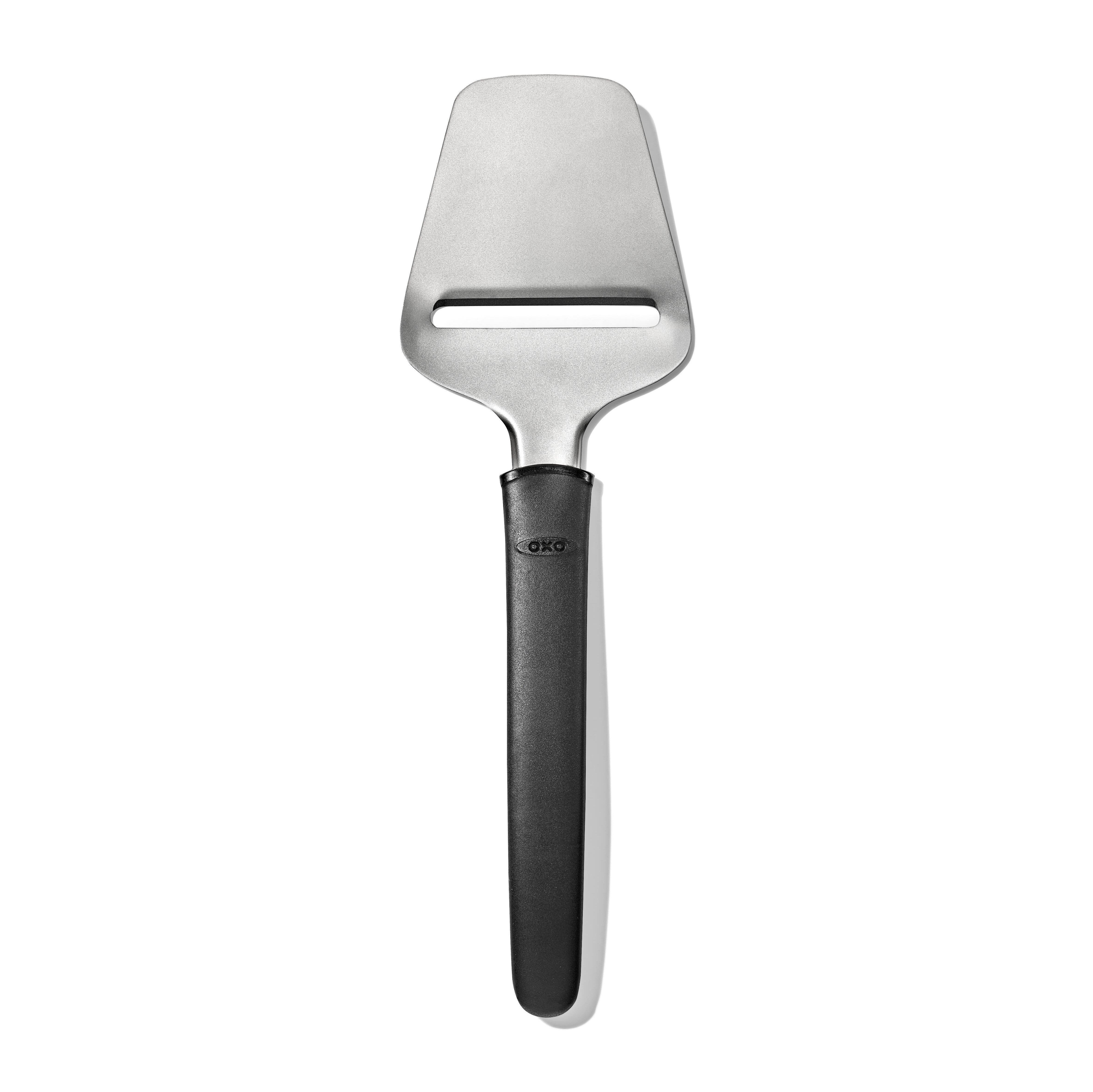 OXO Good Grips Käsehobel OXO Antihaft Käseplane, Edelstahl, Silikon, (1-St), scharfen Klinge und Antihaftkopf bietet müheloses Schneiden