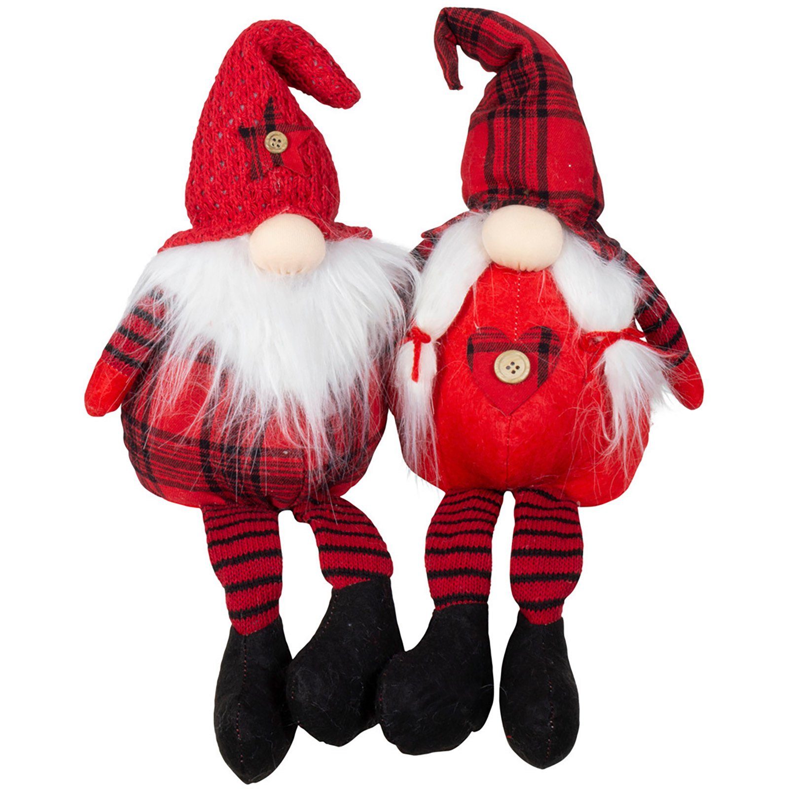 Weihnachtsfigur sitzender Wichtel 25cm (50cm)