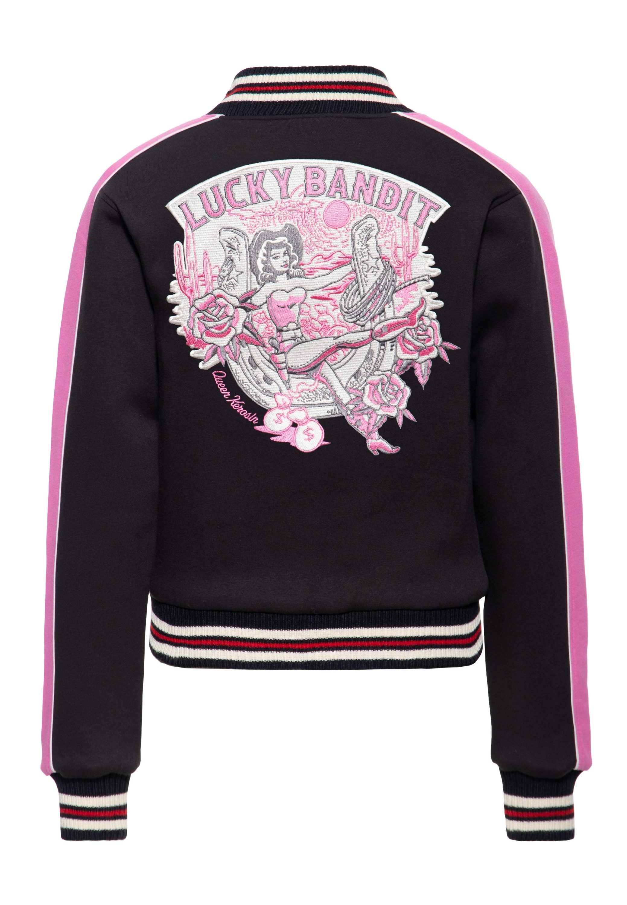 QueenKerosin Collegejacke Lucky Bandit (1-St) im Western-Style günstig online kaufen