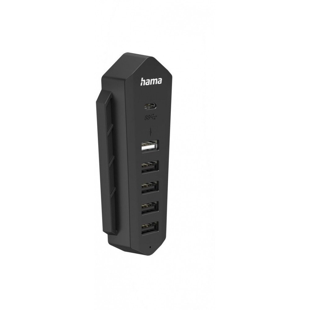 Hama 6in1 USB-Hub für PS5 schwarz - Zubehör. Sony PlayStation 5