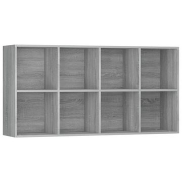furnicato Bücherregal Bücherregal/Sideboard Grau Sonoma 66×30×130 cm Holzwerkstoff