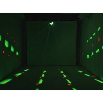 EUROLITE Discolicht PARTY Strahleneffekt bewegte Show, Stroboskopeffekt Automatikbetrieb, RGB (rot, grün, blau)