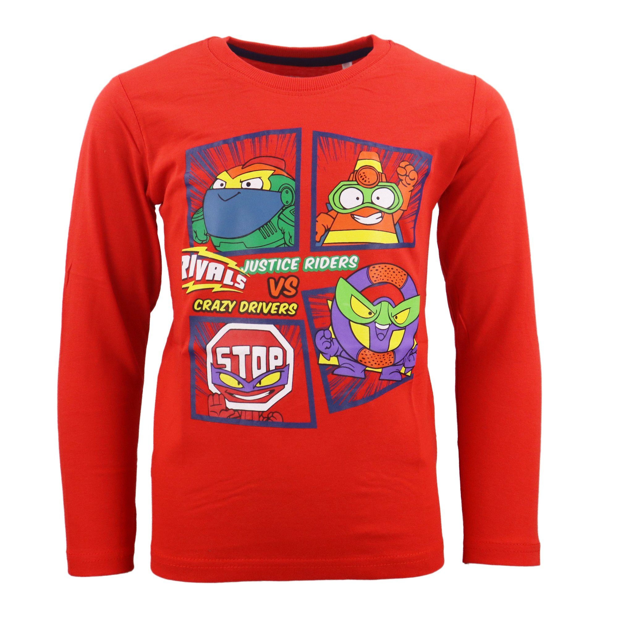Superzings Langarmshirt Super Zings Jungen Kinder Shirt Gr. 98 bis 128, 100% Baumwolle