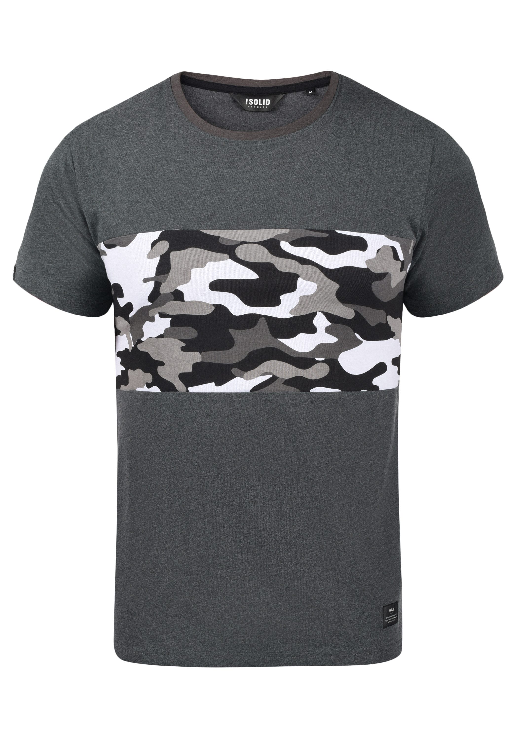 !Solid Rundhalsshirt SDCallux T-Shirt mit Tarnmuster-Motiv