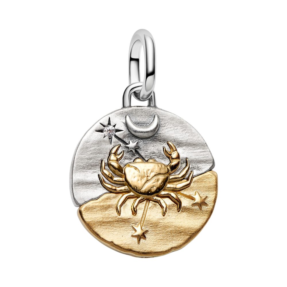 Pandora Charm Sternzeichen 764984C01, Sternzeichen, Krebs, Bicolor, Zirkonia